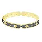 Freida Rothman Iconic Clover Hinge Bangle