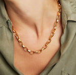 Dean Davidson Manhattan Chain Link Statement Necklace