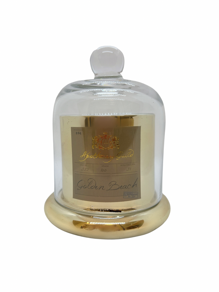 Apothecary Guild Candle with Dome, Golden Beach