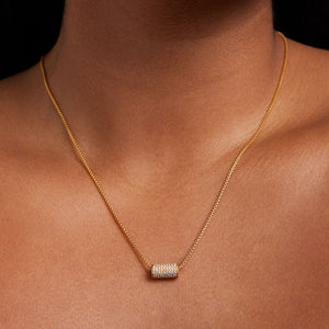 Dean Davidson Petit Pavé Mini Tube Necklace